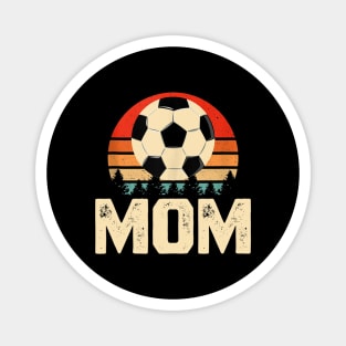 Retro Soccer Mother's Day Gift for Soccer Player Mom Magnet